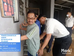 Ka. KPR Rutan Pelaihari Sisir Blok Hunian Cegah Gangguan Kamtib