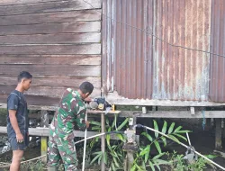 Satgas TMMD 127 Kodim 0903/Bulungan Berikan Penampungan Air Pipanisasi di Tempat Ibadah