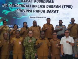 Danrem 181/PVT Hadiri Rapat Koordinasi Tim Pengendali Inflasi Daerah (TPID) Provinsi Papua Barat Daya