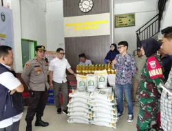 Danramil 1405-03/Bacukiki Hadiri Launching Bantuan Pangan Beras dan Minyak Goreng di Bumi Harapan