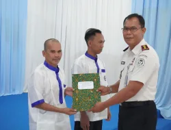 Dua Warga Binaan Lapas Banjarbaru Terima Remisi Khusus Hari Raya Nyepi 2026