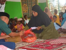 Korem 181/PVT Salurkan Zakat Fitrah di Masjid Al Hijrah