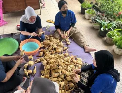 Belajar Makna Kebersamaan, Warga Binaan Perempuan Rutan Pelaihari Buat Ketupat Sambut Idul Fitri