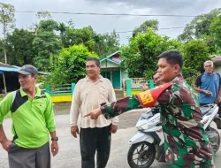 Lebaran Idul Fitri sudah di Ambang Pintu, Babinsa Koramil 06/Teluk Dalam Komsos Bersama Warga