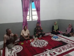 ‎Hangatnya Lebaran, Babinsa Koramil 02/Simteng Kunjungi Rumah Warga dalam Kegiatan Anjangsana