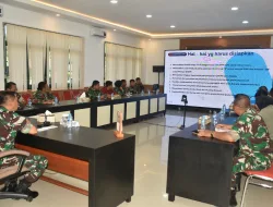 Korem 181/PVT Laksanakan Rapat Koordinasi Staf dan Penerangan Dalam Rangka Mewujudkan Zona Integritas (ZI)