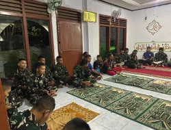 1Sebagai Hamba Tuhan Yang Maha Esa, Prajurit Denma Brigif TP 31/PS Laksanakan Pembinaan Mental Rohani Setiap Malam Jumat