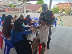 Dukung Progam Pemerintah, Babinsa Koramil 0907/02 Tarteng Dampingi Posyandu Lansia