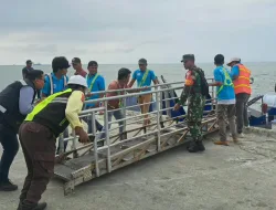 Peran Aktif Prajurit Kodim 0907/Trk Amankan Posko Pelayanan Arus Balik Lebaran