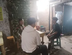Babinsa Koramil 1404-08/Lanrisang Laksanakan Pemantauan Wilayah dan Komsos Bersama Pemuda