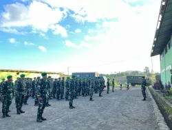 Prajurit Denma Brigif TP 31/PS Laksanakan Apel Pagi Sebagai Awal Tugas Harian