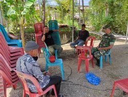 Babinsa Geumpang Perkuat Silaturahmi dengan Warga Lutueng Lewat Komsos