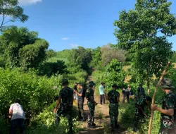 Kasi Ter Brigif TP 31/PS Pimpin Langsung Kegiatan Jumat Bersih di Desa Naga Miro