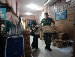 Pastikan Distribusi Lancar,Babinsa Kodim 0907/Trk Kawal Penyaluran PBP