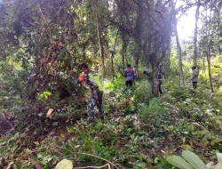Babinsa Koramil 15/Tiro Dorong Pemanfaatan Lahan Tidur, Warga Desa Rabo Antusias Gotong Royong