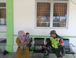 Babinsa Koramil 05/Darul Makmur Laksanakan Komsos dengan Warga