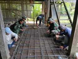 Babinsa Tanete Rilau Gerak Cepat, Rehabilitasi Jembatan Gantung Demi Kelancaran Aktivitas Warga