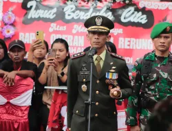 Dandim 1404/Pinrang Pimpin Upacara Pemakaman Militer Almarhum Mayor Inf Oberan Tandirerung