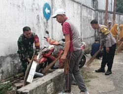 Babinsa Koramil 1405-01/Ujung Pimpin Kerja Bakti, Wujudkan Lingkungan Bersih dan Budaya Gotong Royong