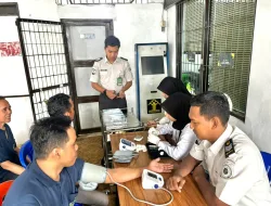 Jaga Kondisi Warga Binaan, Klinik Pratama Rutan Pelaihari Laksanakan Pemantauan Kesehatan