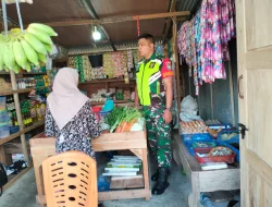 Babinsa Turun ke Pasar, Cek Harga dan Ketersediaan Sembako untuk Pastikan Stabilitas Kebutuhan Warga