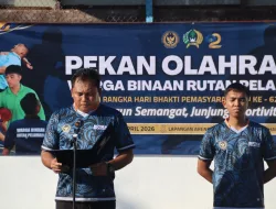 Bangun Karakter Lewat Olahraga, Warga Binaan Rutan Pelaihari Meriahkan HBP ke-62