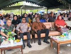 SINERGI TNI DAN MASYARAKAT, HUT KE-23 DISTRIK TANAH MIRING BERLANGSUNG HANGAT DAN PENUH KEBERSAMAAN