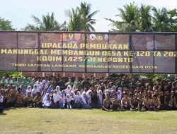 Dari Desa untuk Indonesia, TMMD Ke-128 Kodim 1415/Selayar dan Kodim 1425/Jeneponto Resmi Dibuka Aksi Nyata TNI Bersama Rakyat Membangun Negeri