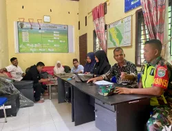 Babinsa Pererat Sinergi dengan Aparatur Gampong di Tangse