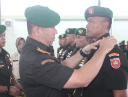 Danrem 141/Toddopuli Pimpin Sertijab Kasiren, Kasipers dan Dandim 1405/Parepare di Makodim 1422/Maros