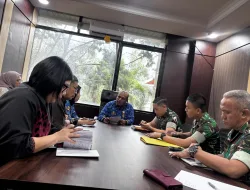 KOREM 181/PVT IKUTI RAPAT TEKNIS PENGUKURAN PERSIL TANAH OBJEK TUKAR GULING