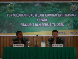 KOREM 181/PVT GELAR PENYULUHAN HUKUM BAGI PRAJURIT DAN PERSIT