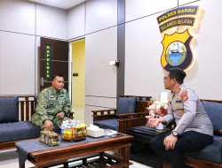 Pererat Sinergitas TNI-Polri, Dandim 1405/Parepare Silaturahmi ke Kapolres Barru