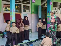 Babinsa Balusu Tanamkan Semangat Belajar dan Anti-Bullying di SD Negeri 178 Barru