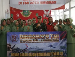 Kodim 0607 Sukabumi dan Masyarakat Bersatu dalam Aksi Donor Darah Sambut HUT TNI ke-81