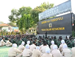 Jam Komandan, Danrem 141/Toddopuli Tekankan Disiplin dan Profesionalisme Prajurit