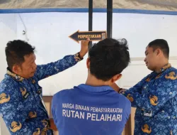 Tiang Petunjuk Arah Hasil Kolaborasi Warga Binaan dan Petugas Rutan Pelaihari