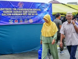 Semarak HUT Ke-81 TNI, Dandim 0907/Tarakan Ikuti Fun Run Bersama Forkopimda dan Lanjutkan Bakti Sosial