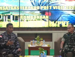 DANREM 181/PVT TERIMA KUNJUNGAN KERJA TIM SATGAS TERPADU PORT VISIT 2026 DI MAKOREM 181/PVT