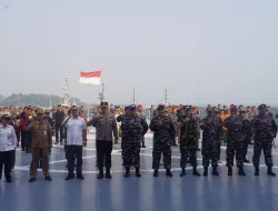 DANREM 181/PVT HADIRI PELEPASAN KRI dr. WAHIDIN SUDIROHUSODO-991 DALAM SATGAS TERPADU PORT VISIT 2026 KE NEGARA PASIFIK SELATAN