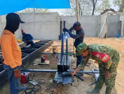 Dorong Kemandirian Ekonomi Desa, Babinsa Galung Koptu Ikbal Pantau Langsung Pembangunan Koperasi Merah Putih