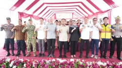 Wakili Pangdam XIV/Hasanuddin, Dandim 1404/Pinrang Hadiri Peresmian Jalan Paleteang – Malimpung – Kabere